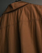 “JIL SANDER” 00’s-10’s Cotton pleated sleeveless blouse