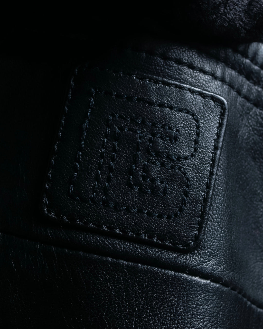 "PIERRE BALMAIN" Oversized double-breasted lamb leather tailored jacket