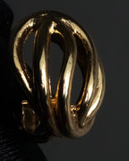 "Christian Dior" Twisted dome-shaped design earring