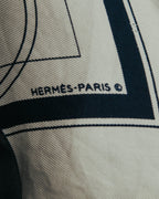 "Hermès" Classic ex libris silk scarf