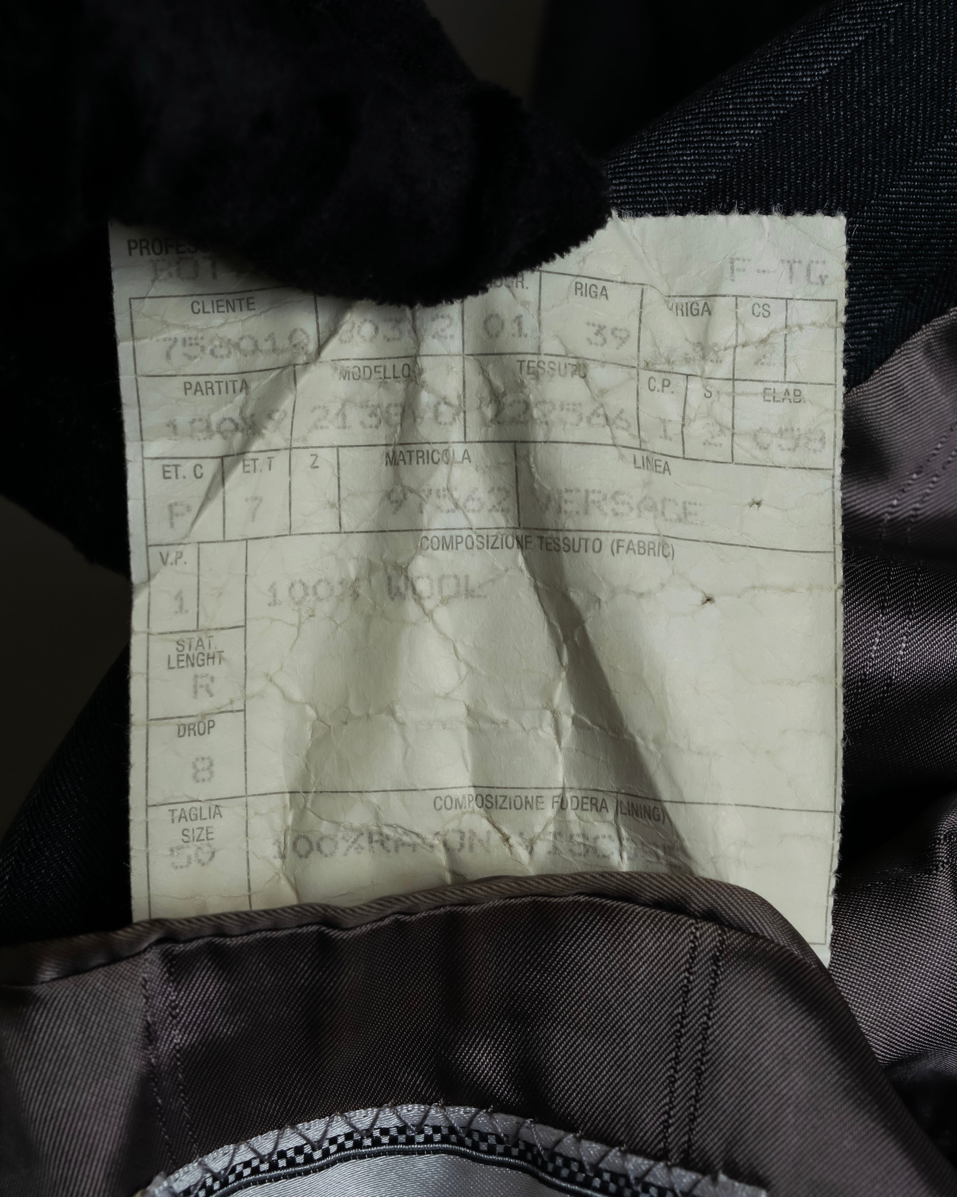 "GIANNI VERSACE" Striped classical tailored jacket