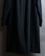 "BURBERRYS" Vintage stand collar concealed long coat