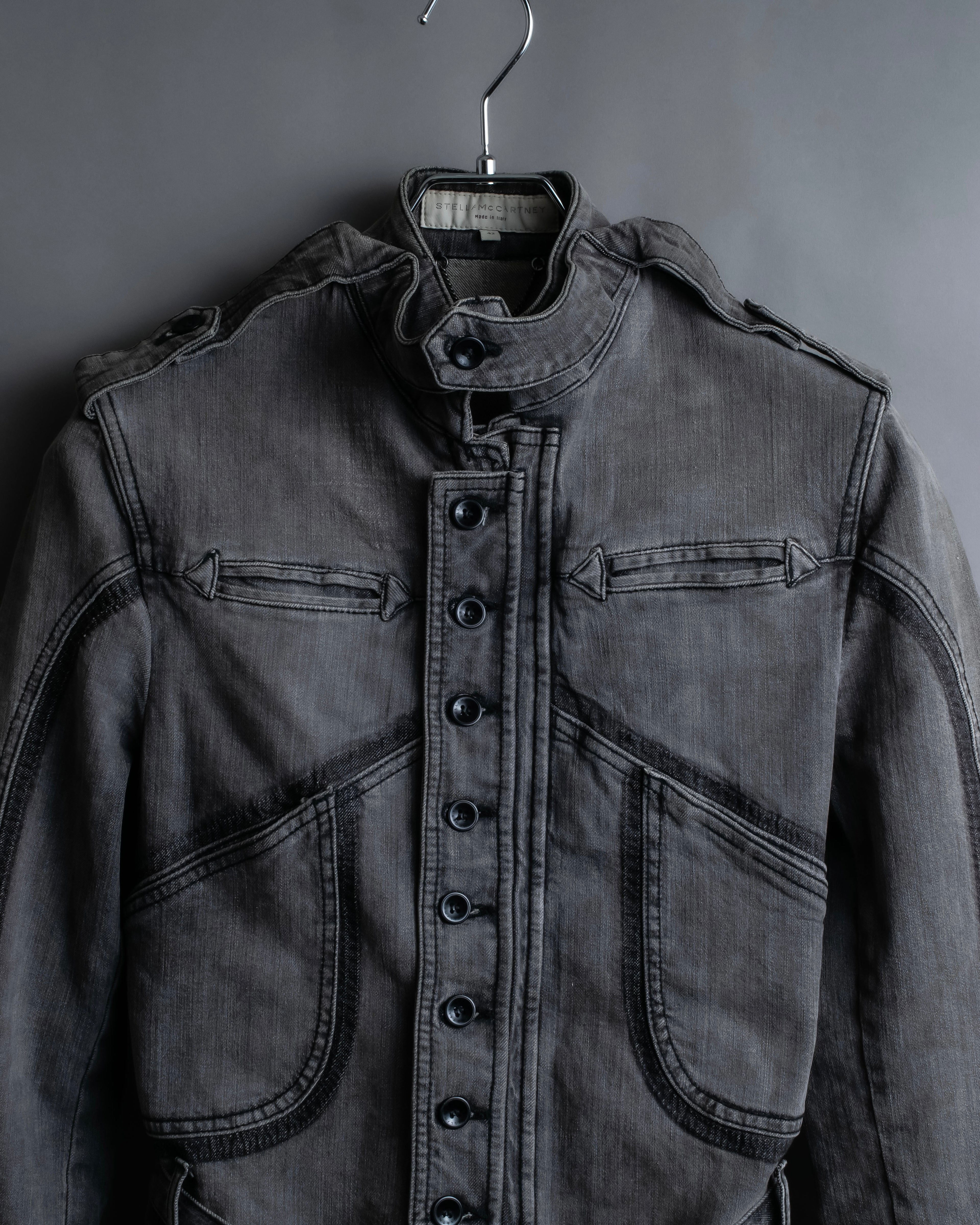 "STELLA McCARTNEY" Multi detail belted denim jacket