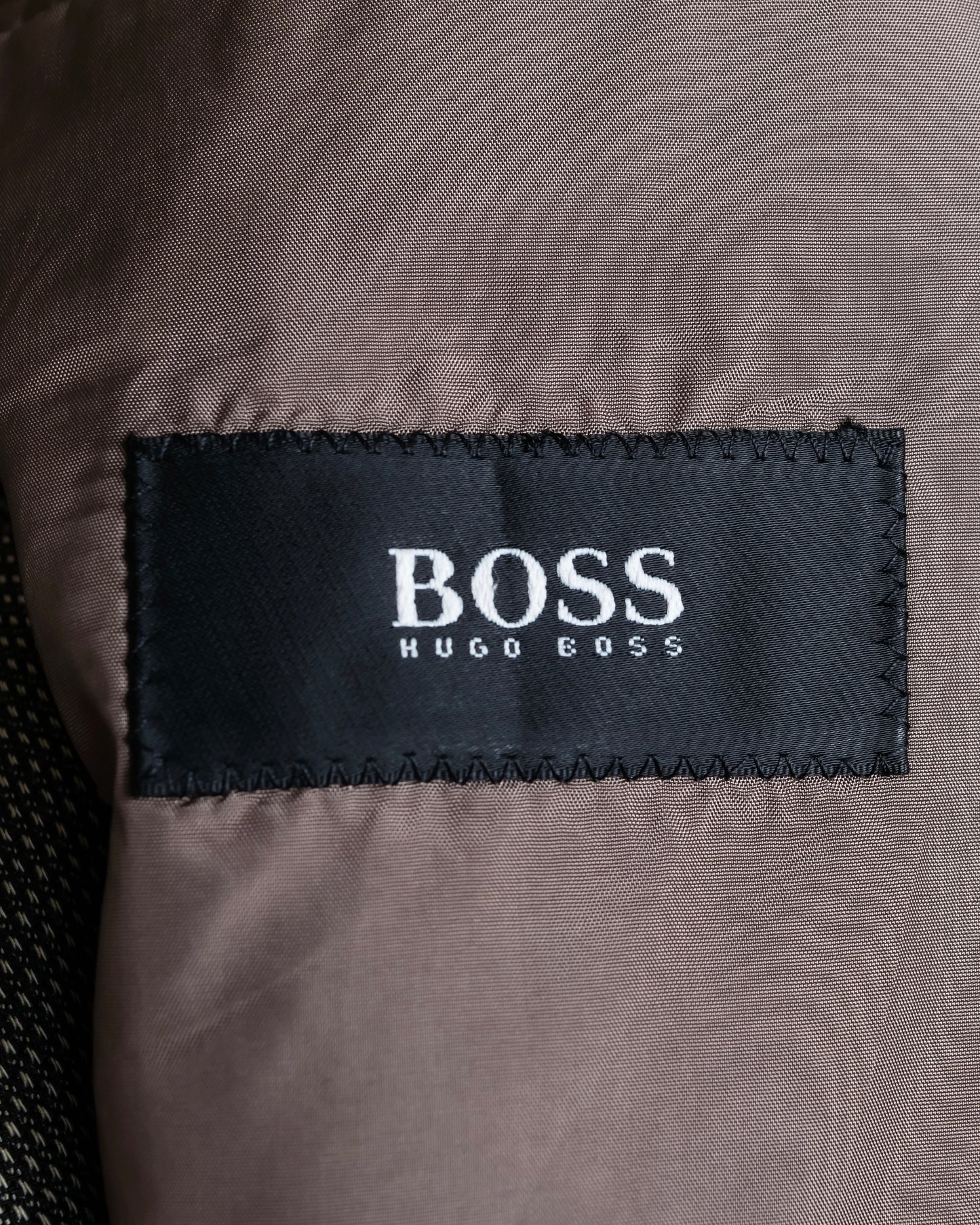 "HUGO BOSS" Woven pattern oversized 3 button tailored jacket