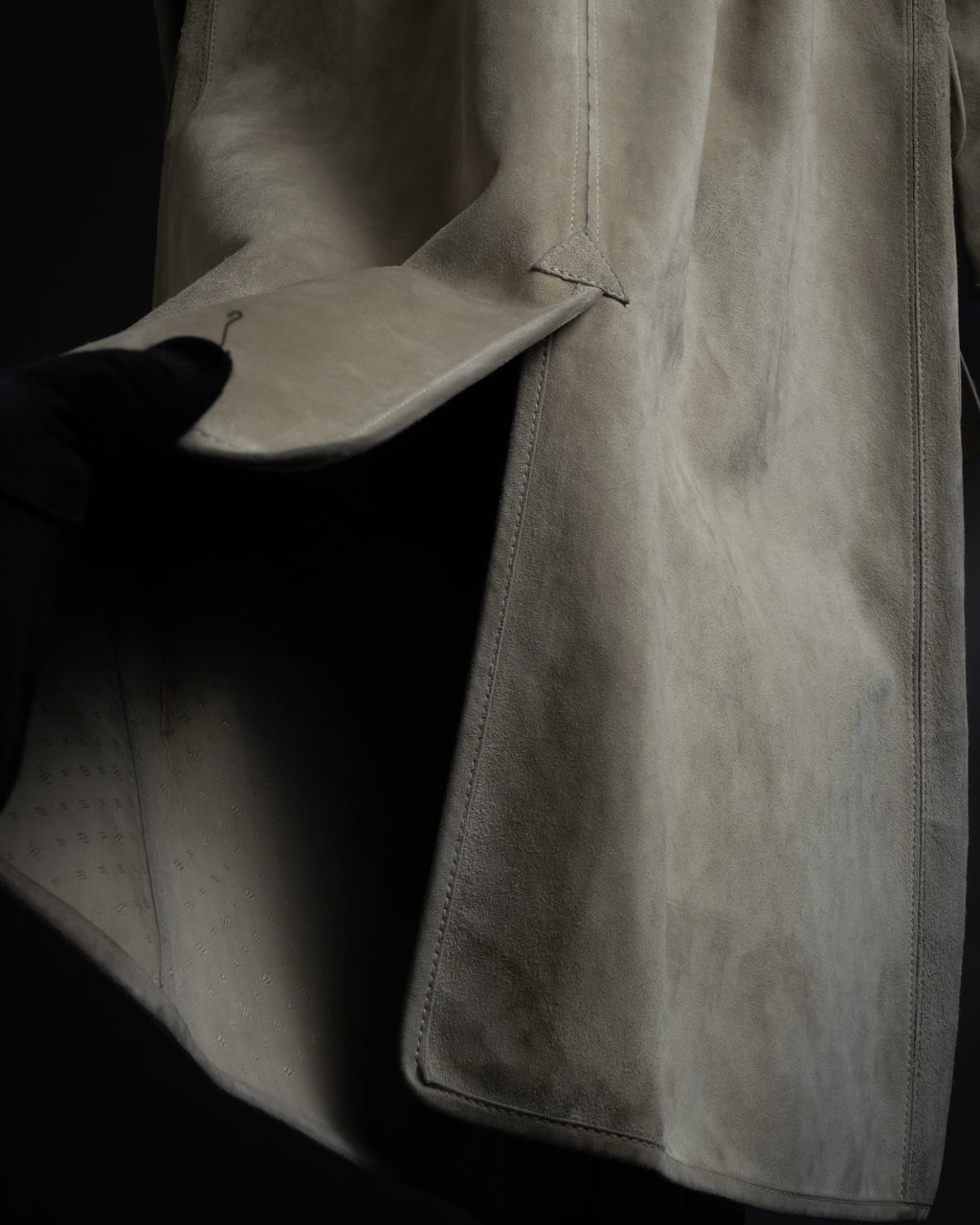 "LOUIS VUITTON" 00's Marc Jacobs period double-breasted suede coat