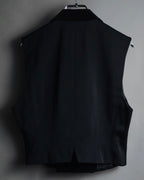 "tricot COMME des GARÇONS"
1989 Velvet-collared double-breasted tailored vest