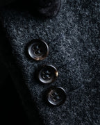 "COMME des GARCONS HOMME PLUS" Structured cut double-breasted tailored jacket