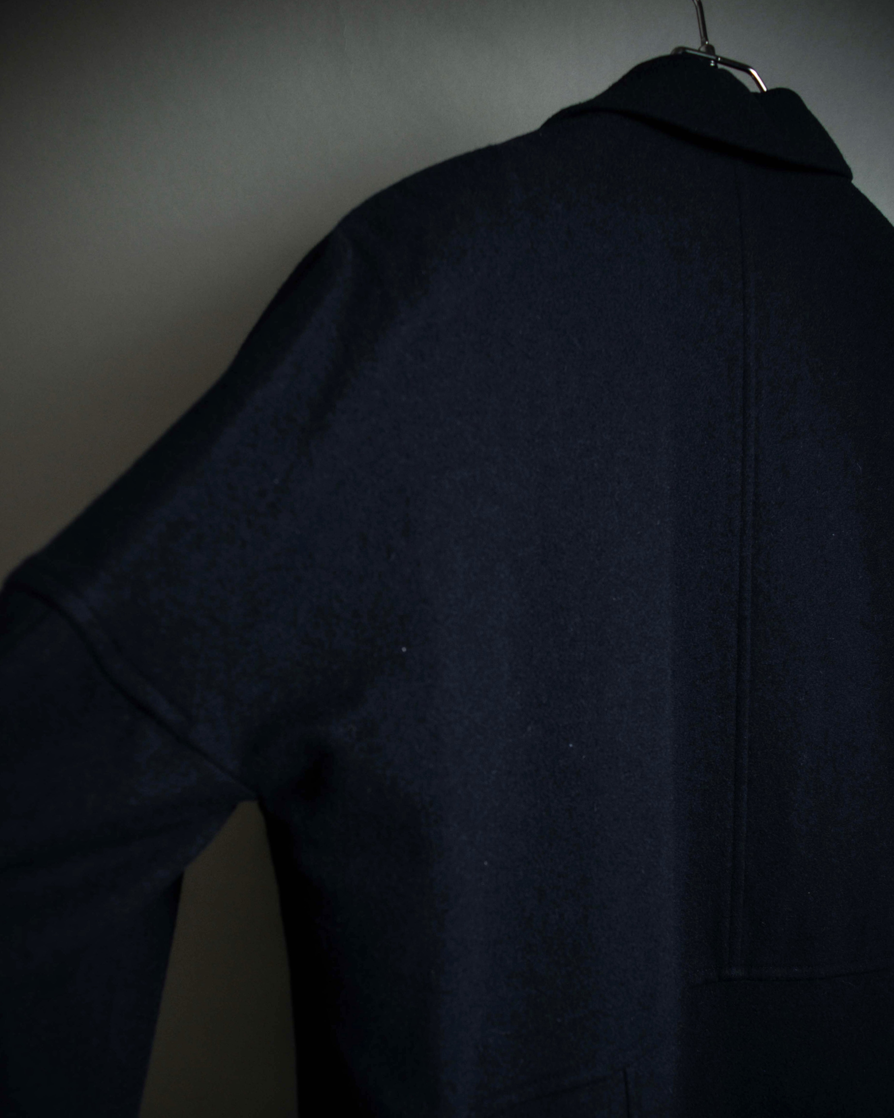 "COMME des GARCONS" 90's Front panel docking design chester coat