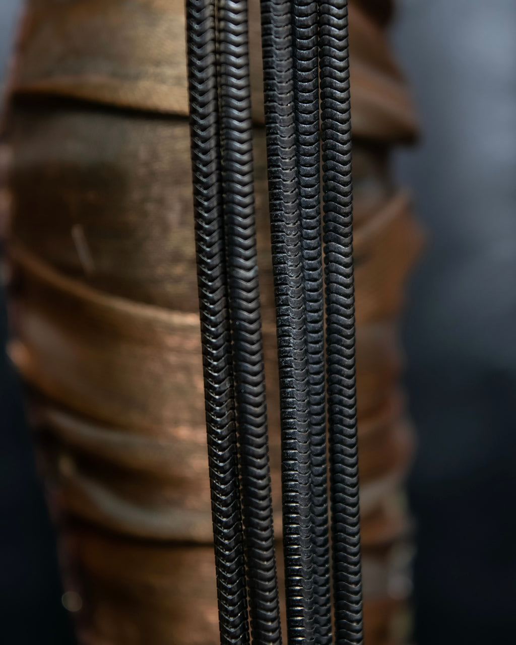 "Ferragamo" Gancini motif five row bracelet