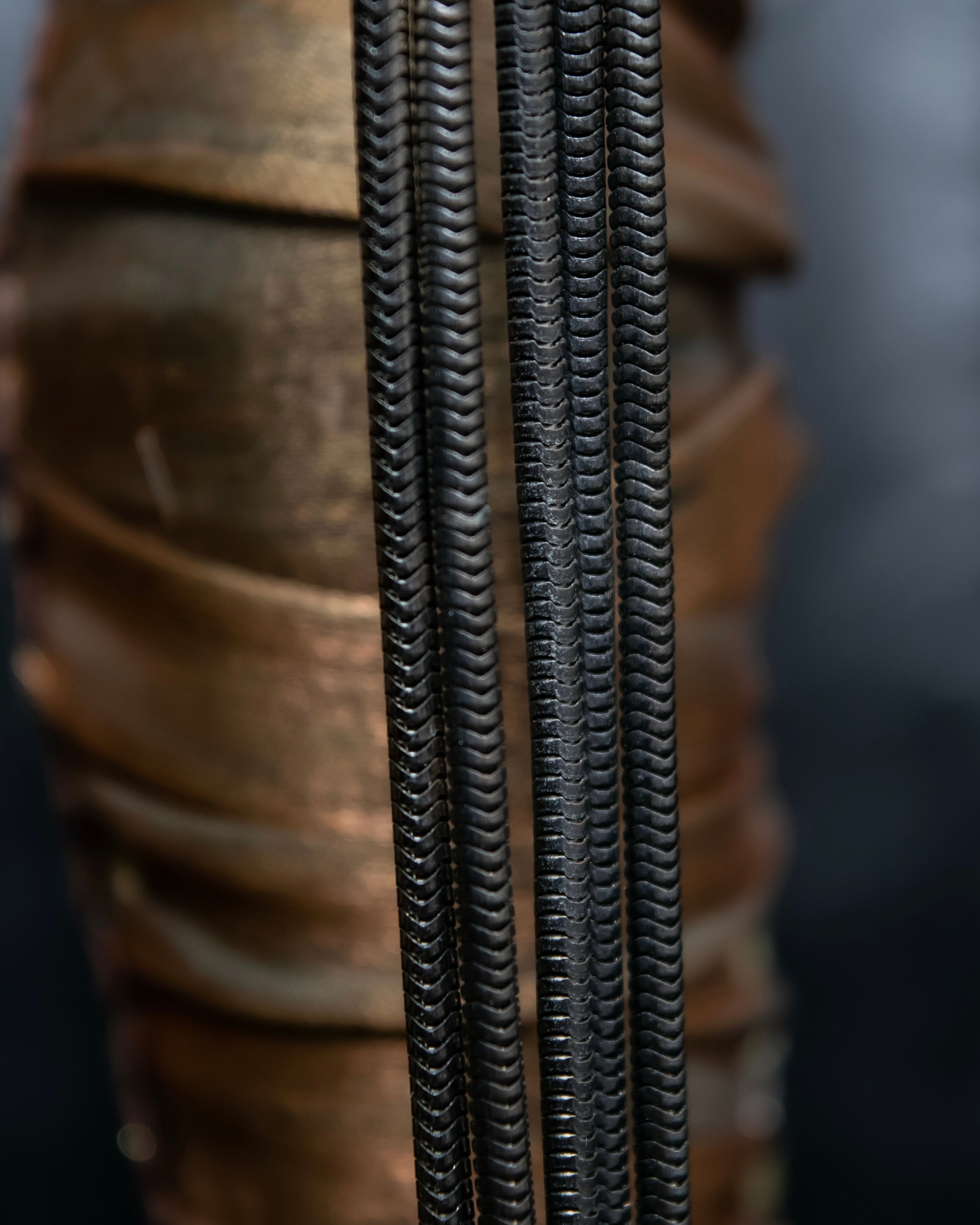 "Ferragamo" Gancini motif five row bracelet