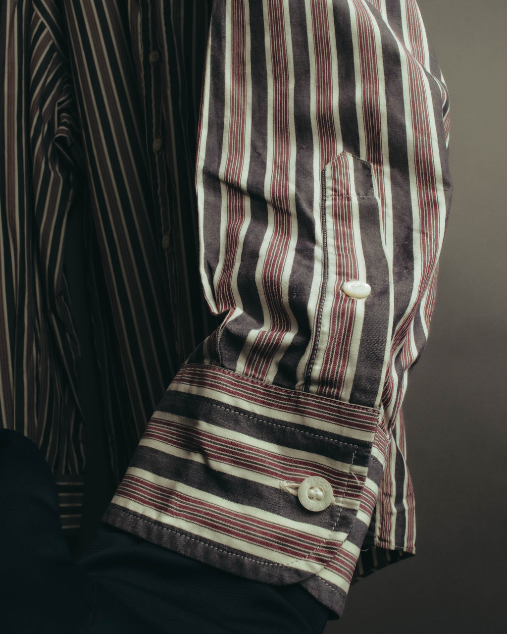 "GUCCI" 90's-00's Striped cotton button-down shirt
