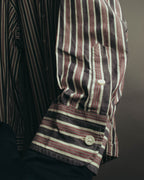 "GUCCI" 90's-00's Striped cotton button-down shirt