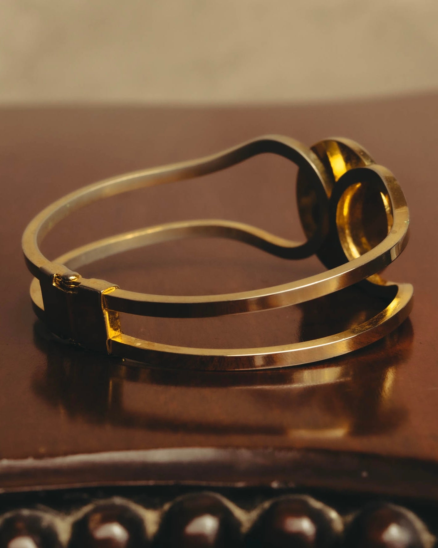 -SPECIAL- "Yves Saint Laurent" 80's-90's Iconic cassandre logo vintage bangle