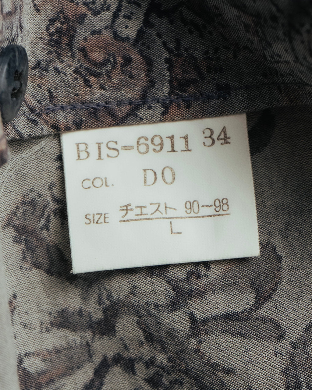 "Christian Dior" 80's-90's Draped rayon patterned shirt