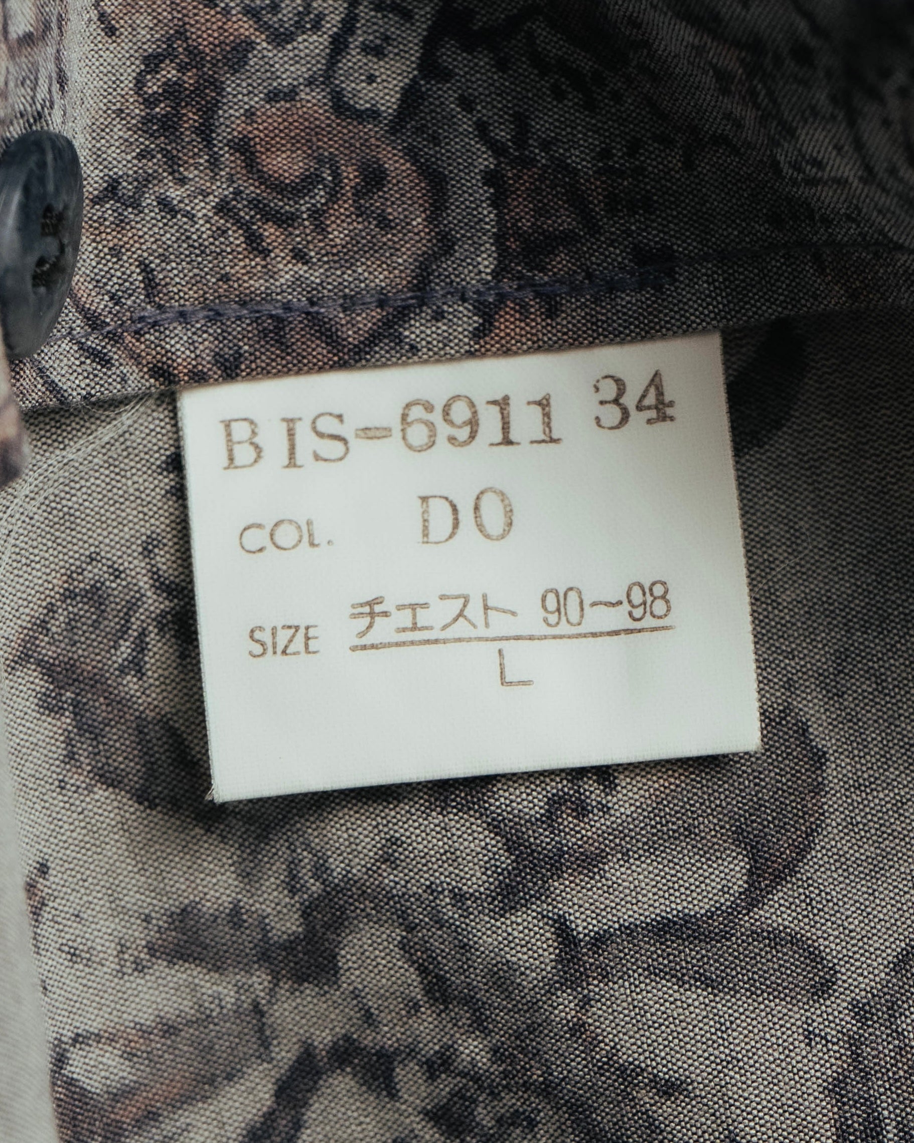 "Christian Dior" 80's-90's Draped rayon patterned shirt