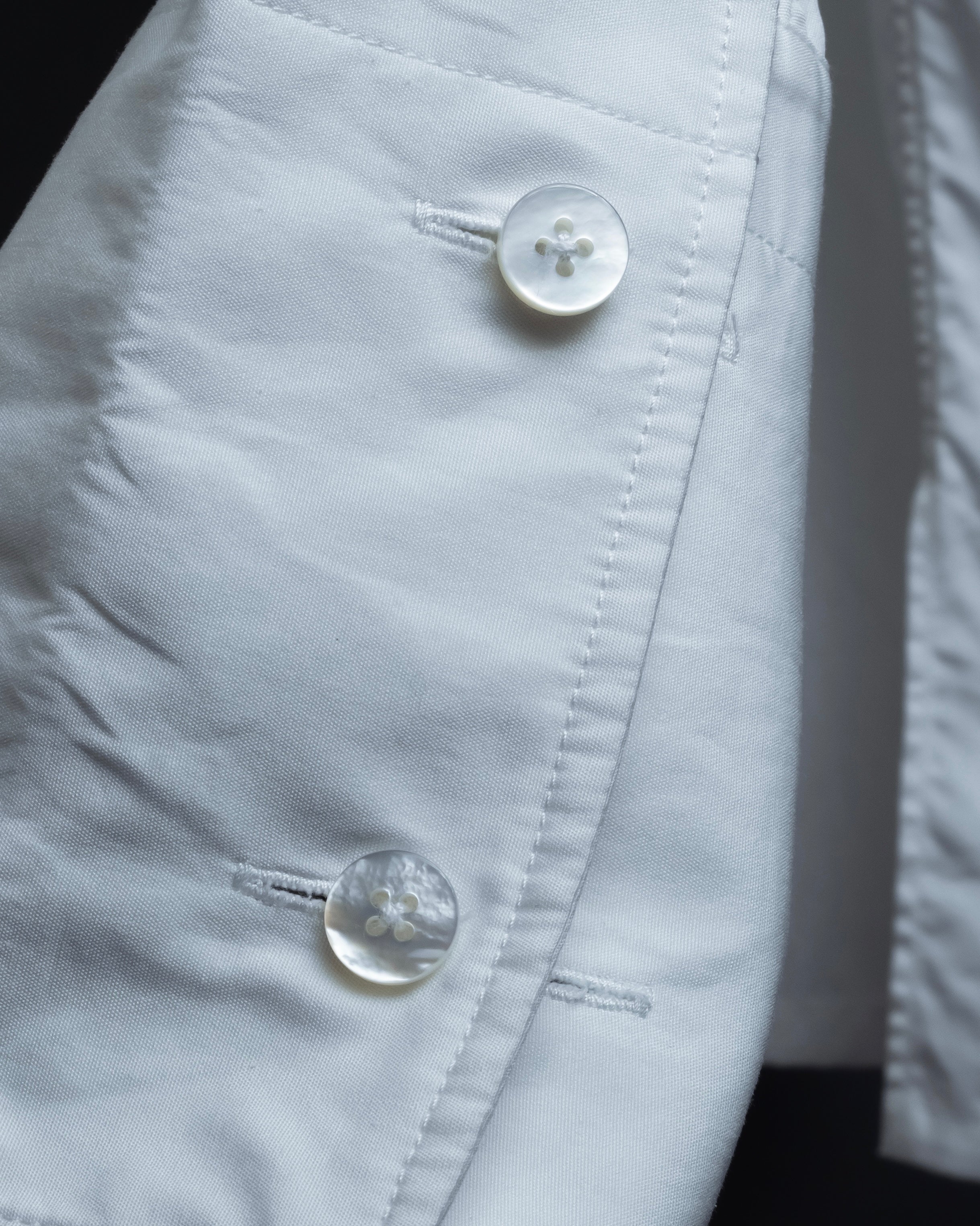 "MAISON MARGIELA" 20AW Long cuff design cotton white shirt