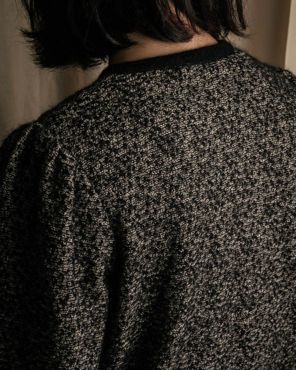 "Christian Dior PRETA PORTER"
Ribbon design mixed yarn knit pullover