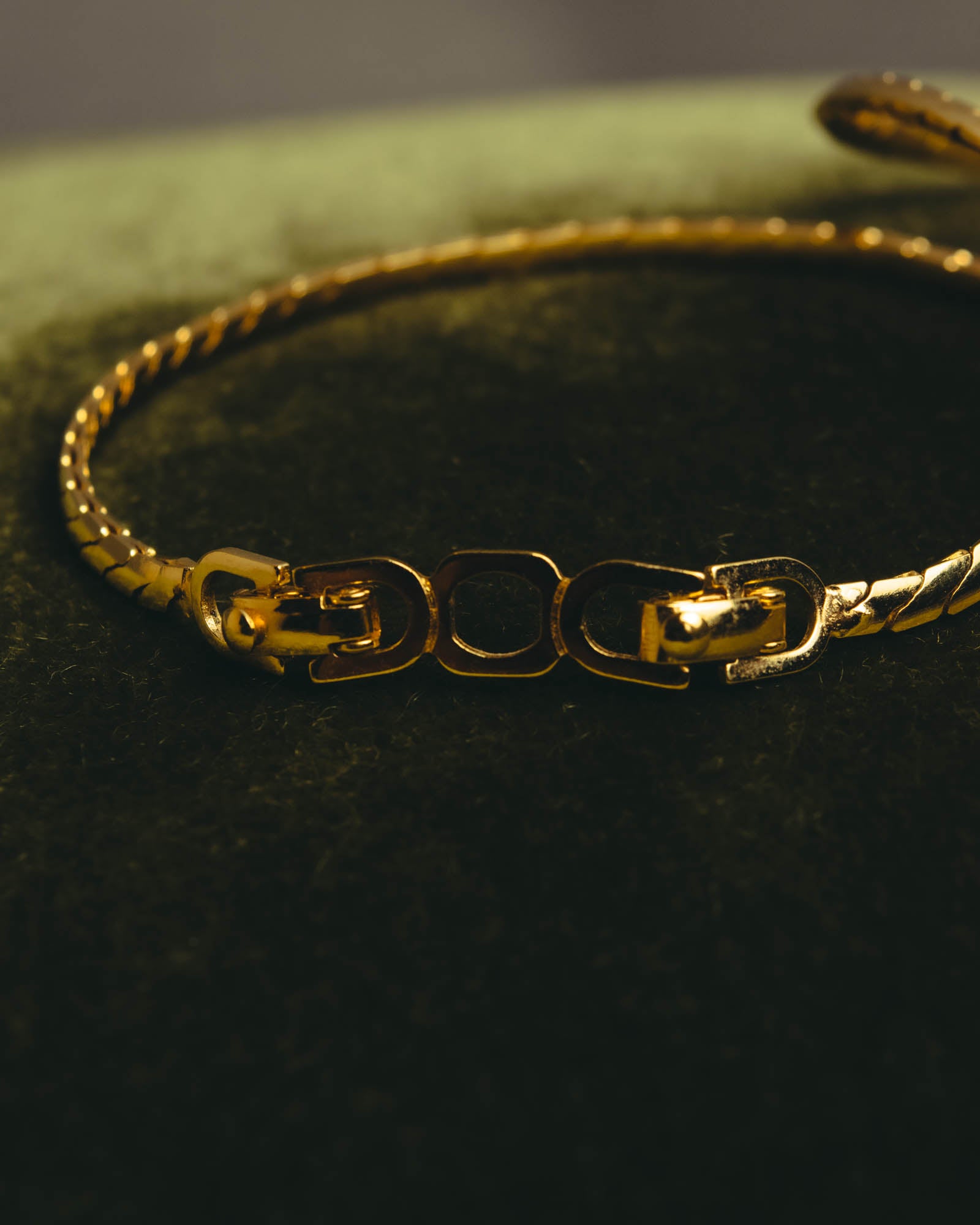 "Christian Dior" 80's-90's Gold tone rhinestone necklace