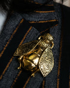 "Christian Dior" Bee motif gold brooch