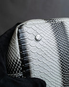 "Vivienne Westwood" Monotone python leather handbag