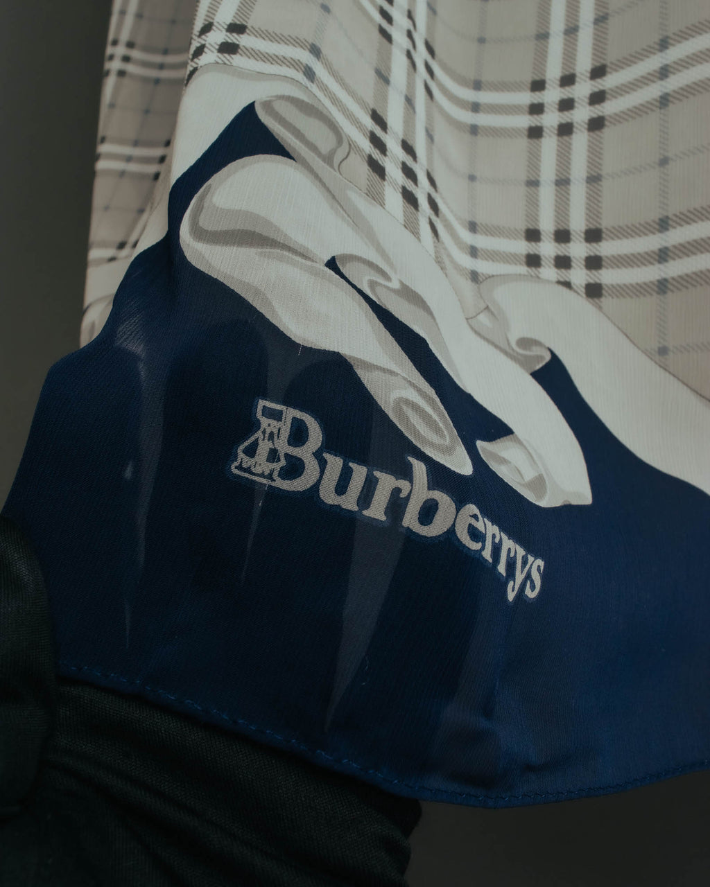 "Burberrys" 80's-90's Lightweight checked scarf