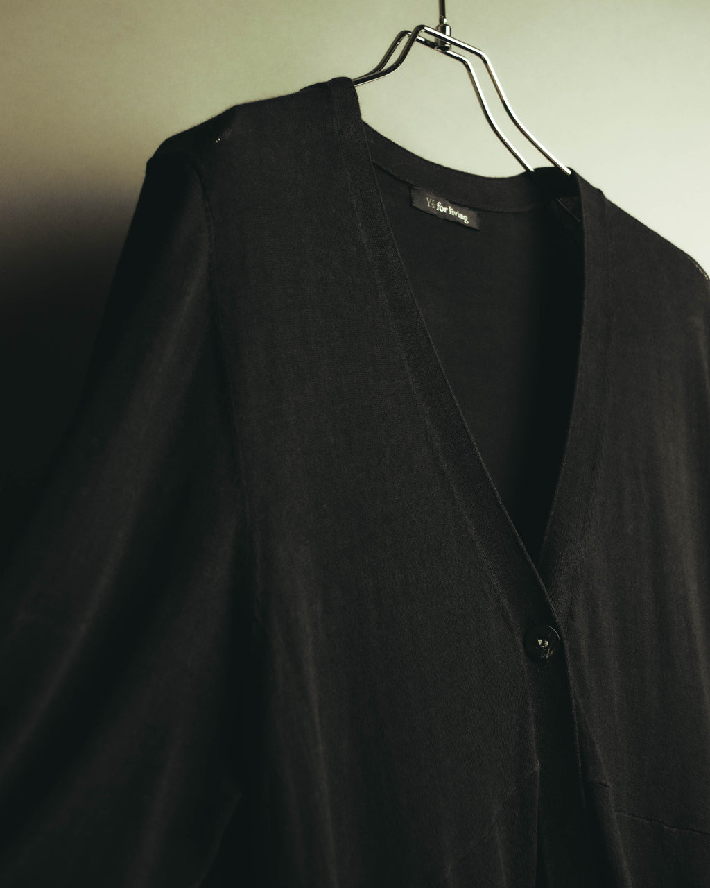 “Y’s for living” Late 2010’s-early 2020’s Draped cotton button-front long dress