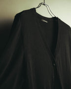 “Y’s for living” Late 2010’s-early 2020’s Draped cotton button-front long dress