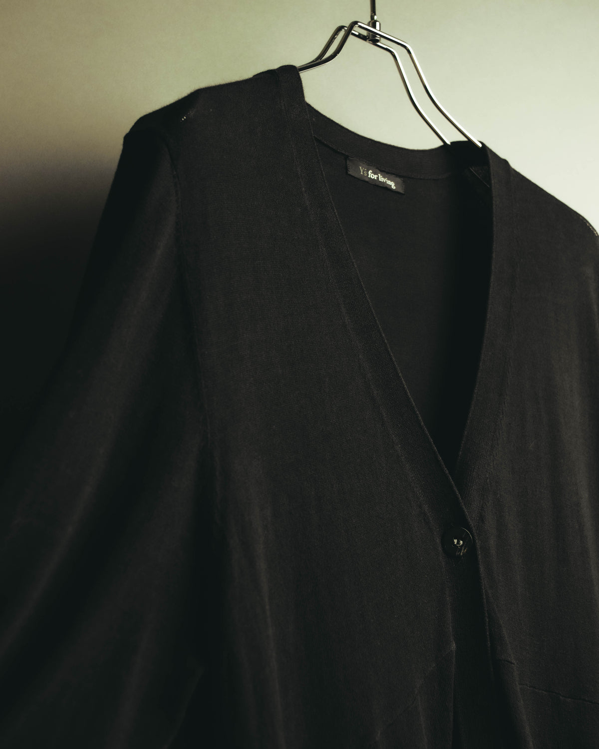 “Y’s for living” Late 2010’s-early 2020’s Draped cotton button-front long dress