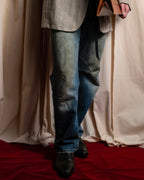 "GUCCI" Gradient fade design tapered denim