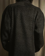 Abrigo de mezcla de mohair de doble botonadura de los años 90 de Christian Dior MONSIEUR