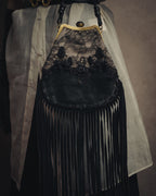 -SPECIAL- “VALENTINO GARAVANI” 2014-2016 lace embellished fringe frame bag