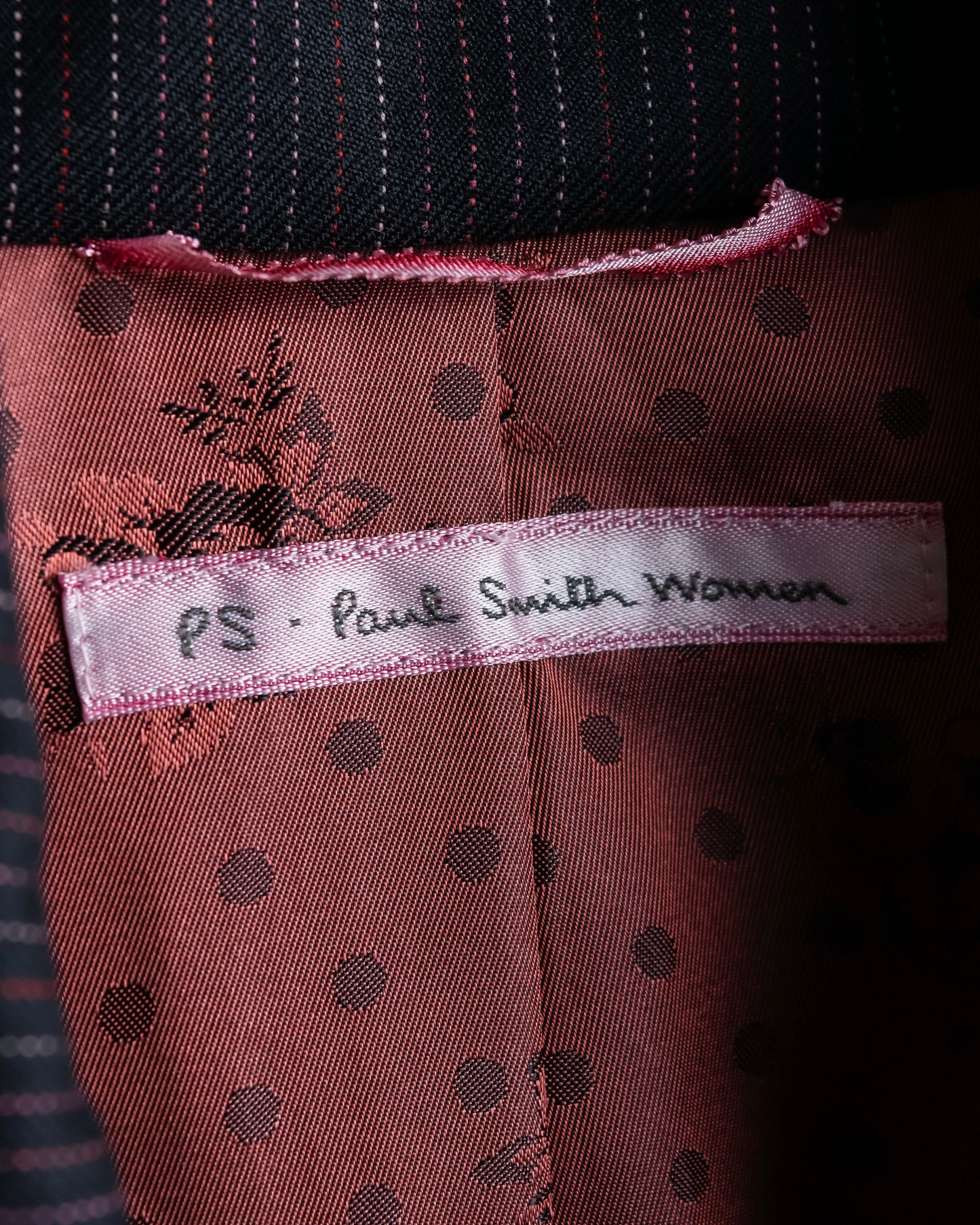 "Paul Smith Woman" Pinstripe pattern 3 button tailored jacket