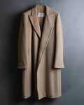"Max Mara" Buttonless straight line beige chester coat