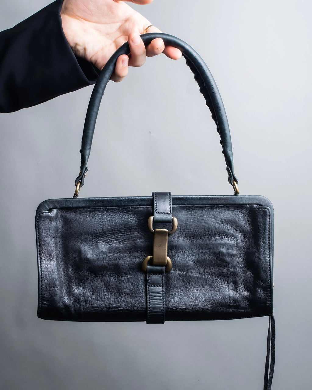 "BALENCIAGA" Buckle belt design one handle bag