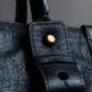 "Chloe" Eclipse series logo engraved leather tote bag