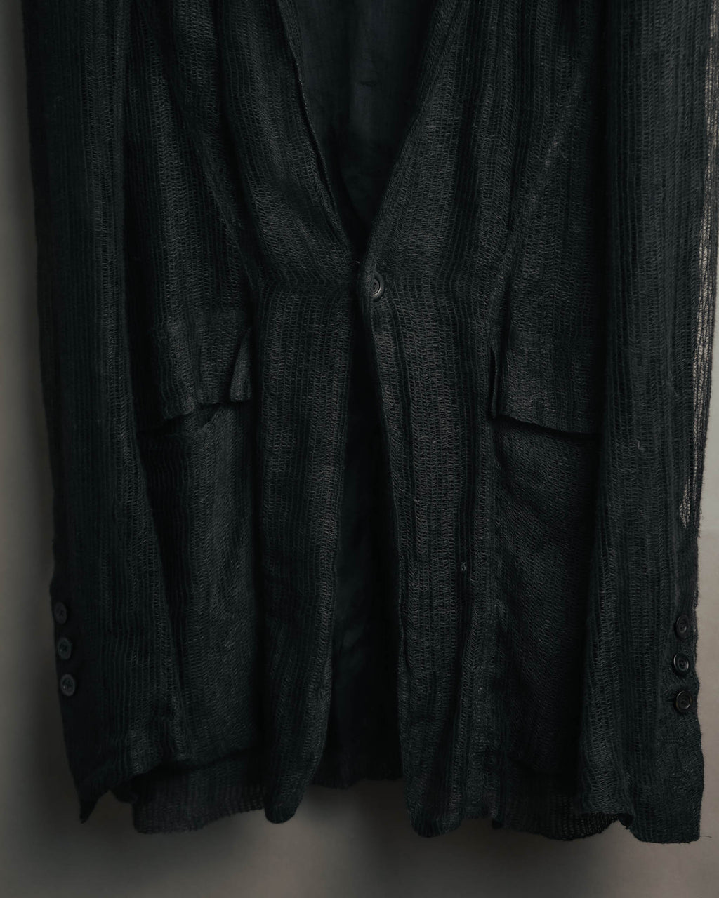 -SPECIAL- “Rick Owens” 2000’s Open weave shawl cardigan