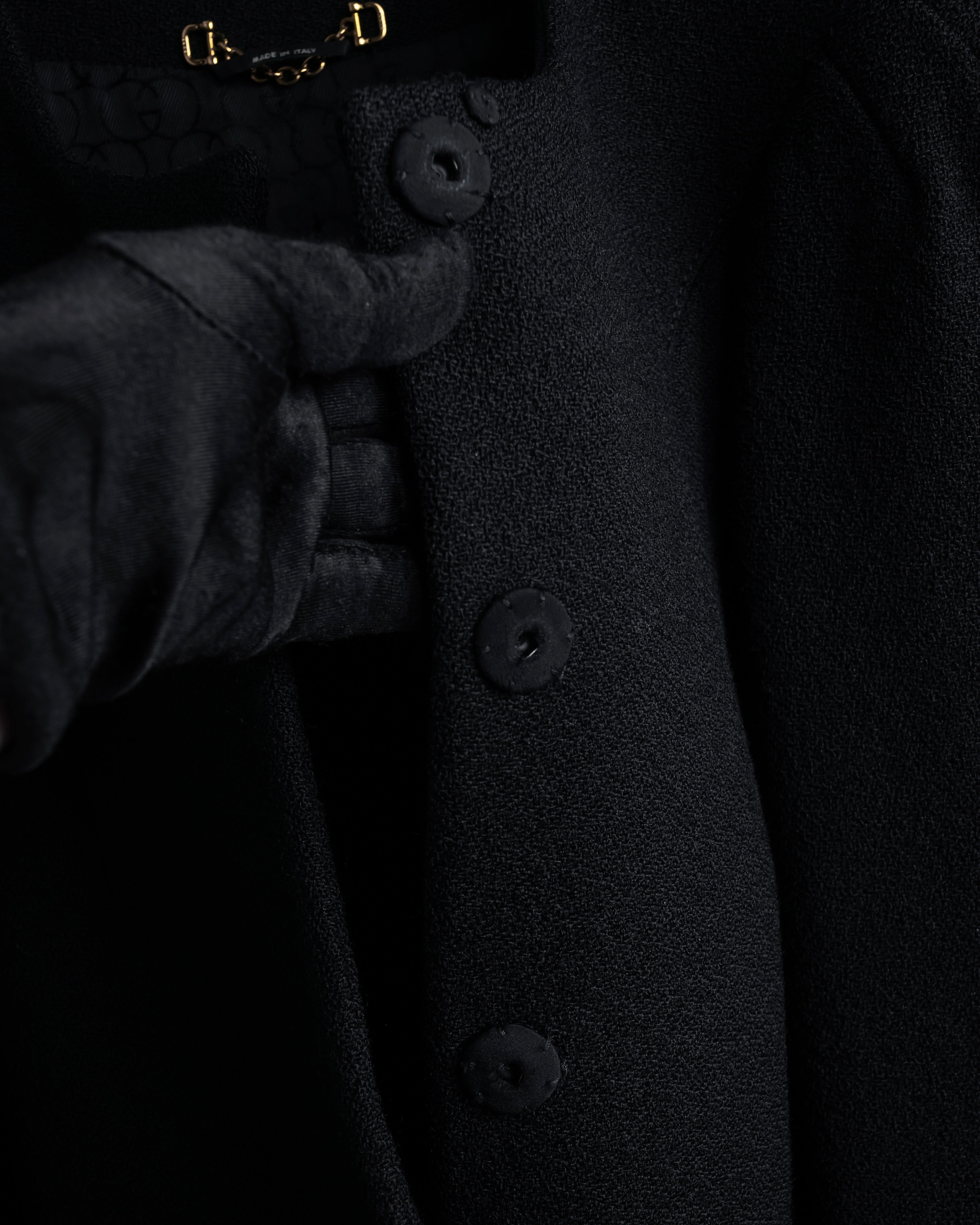 "GUCCI" Tom Ford period round neck flying squirrel long coat