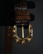 “BALENCIAGA” 2018’s- Archive-inspired spiral buckle belt