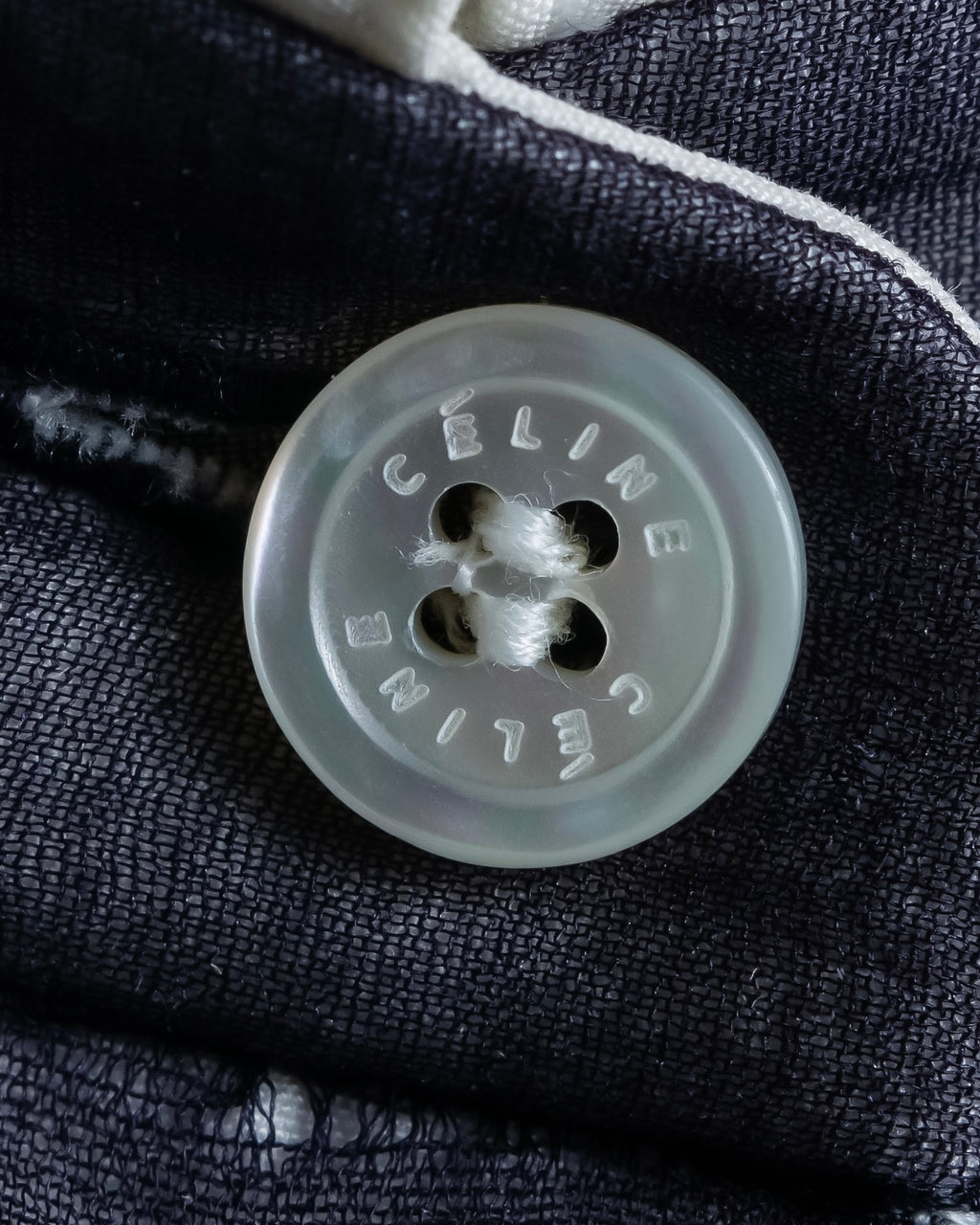 "CELINE" Combination color dress shirt