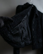 "GUCCI" Compact pattern bouclé wool jacket