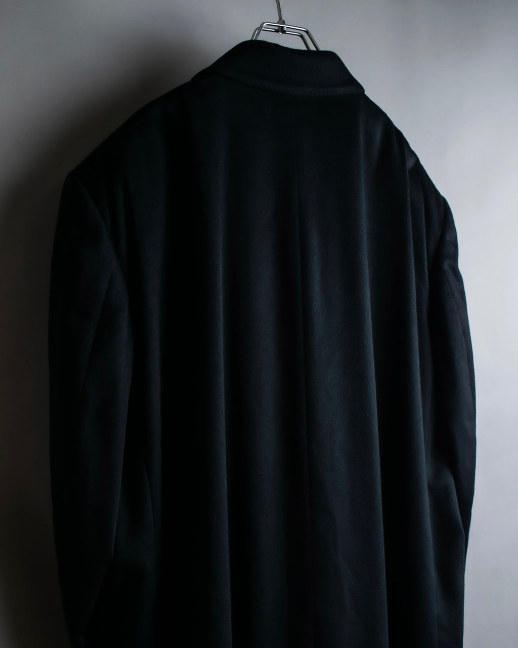 "Vintage super maxi length double-breasted oversized chester coat"
