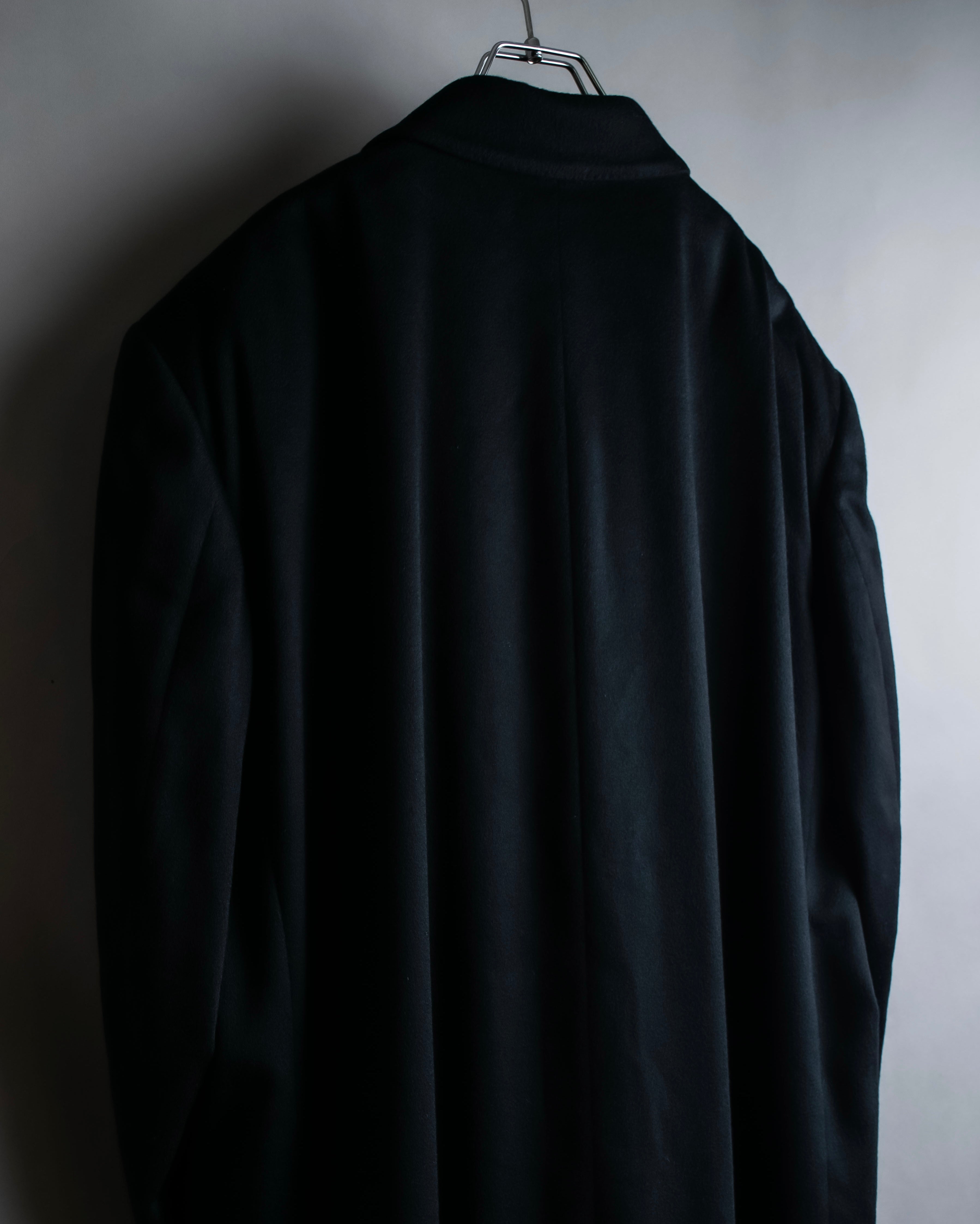 "Vintage super maxi length double-breasted oversized chester coat"