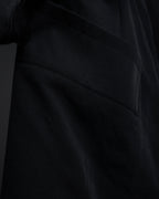 "Y's" Sharp lapel draping tailored coat