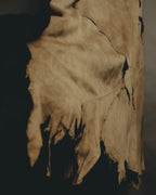 “DOLCE&GABBANA” 1999-2003 Distressed suede patchwork maxi skirt