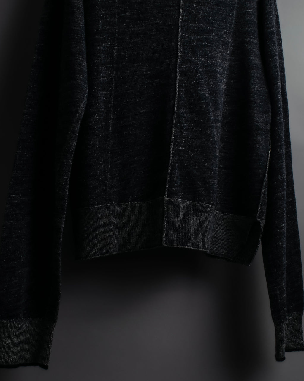 "CELINE" Inside-out stitching design knit pullover