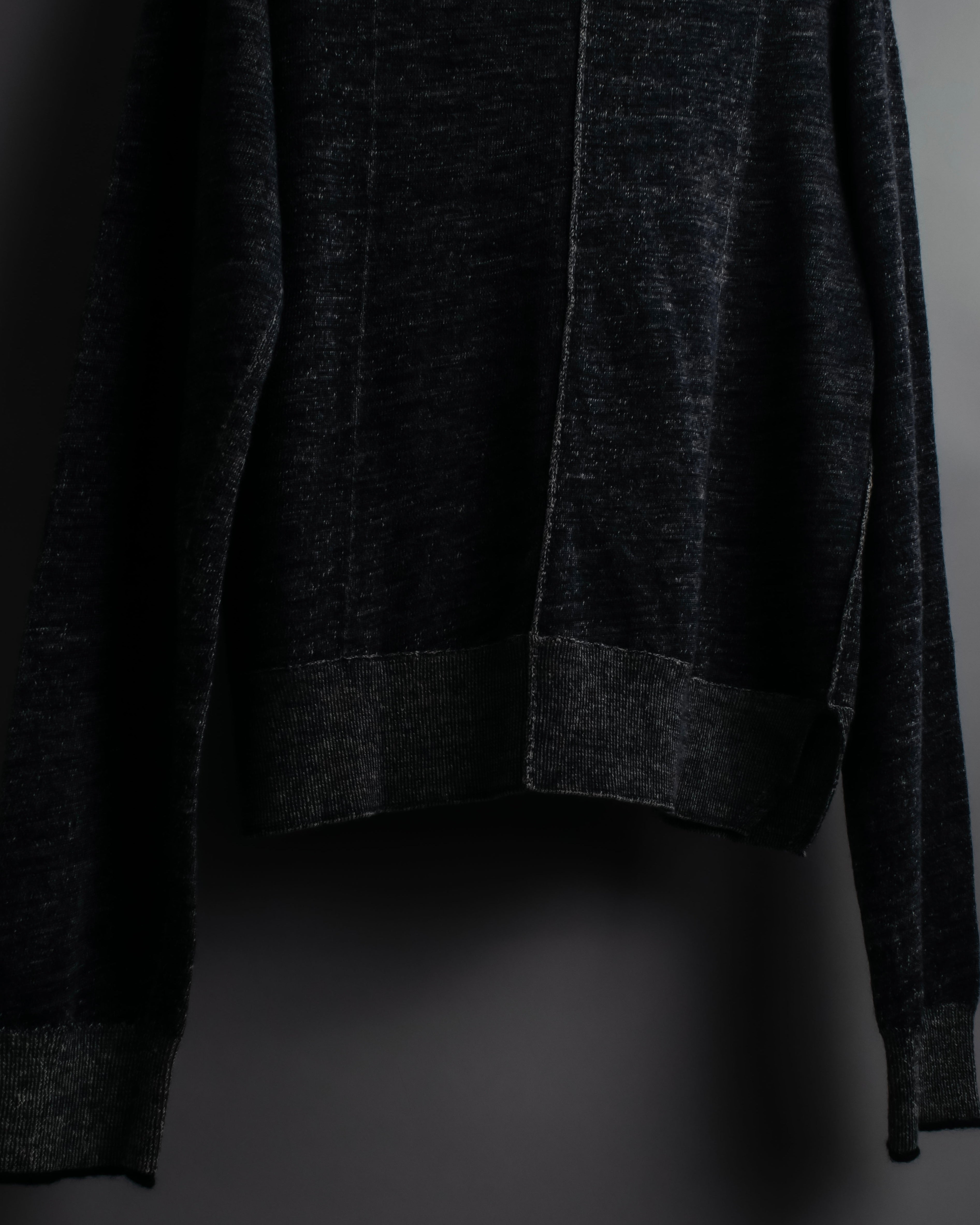 "CELINE" Inside-out stitching design knit pullover
