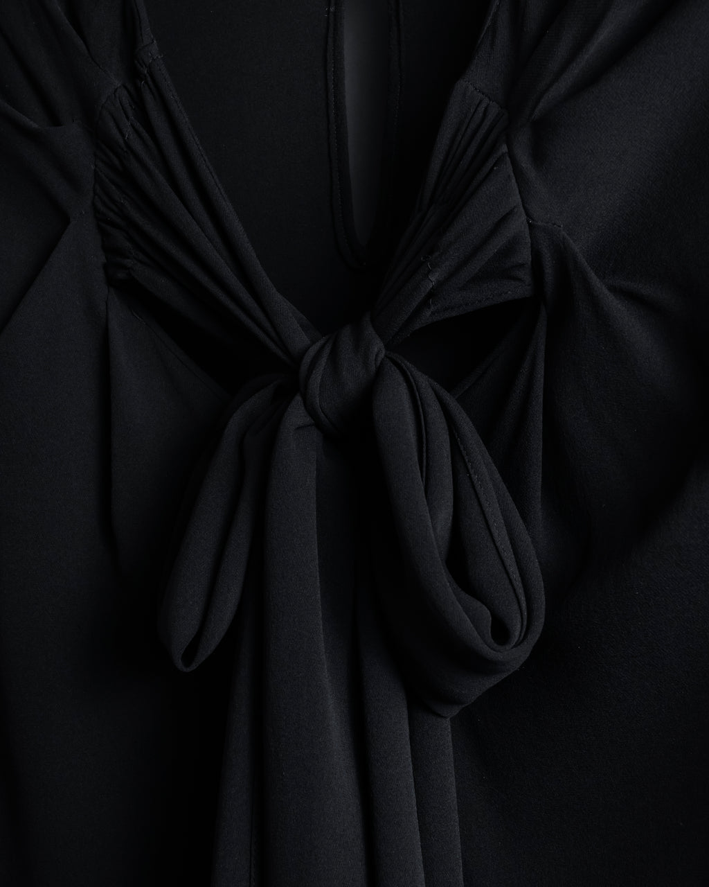 "VALENTINO" 2020-21 Gathered design bow tie skipper silk pullover