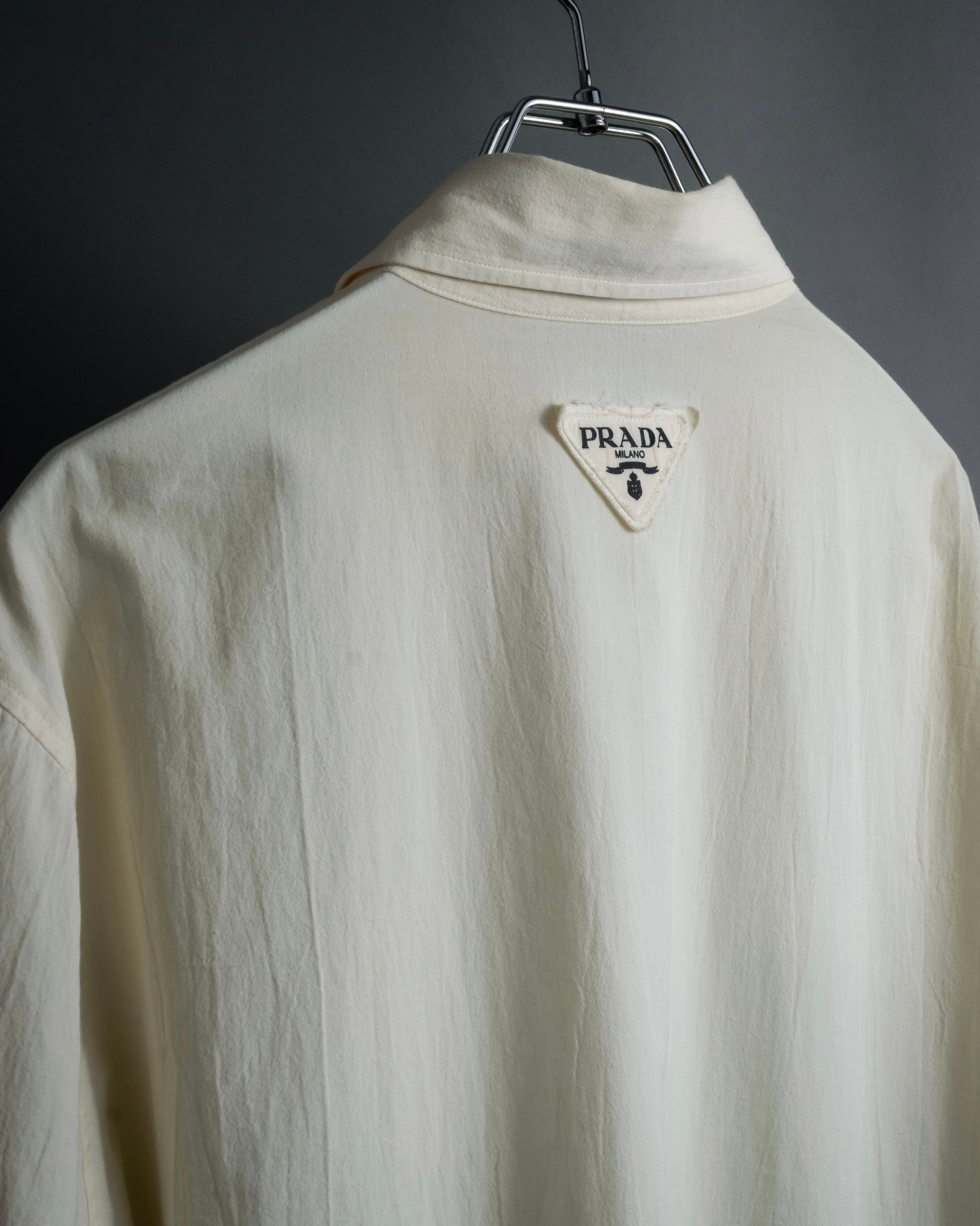 "PRADA" 22SS Sea fable motif print oversized shirt