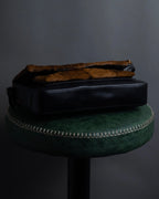 "GUCCI" Combination design hair calf leather bag