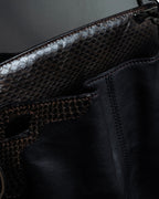 "Cartier" Marcello de Cartier python leather combination bag